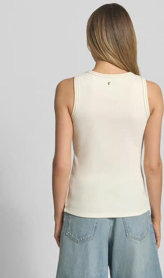 MOS MOSH Tanktop met logostitching model 'Ara' - Foto 3