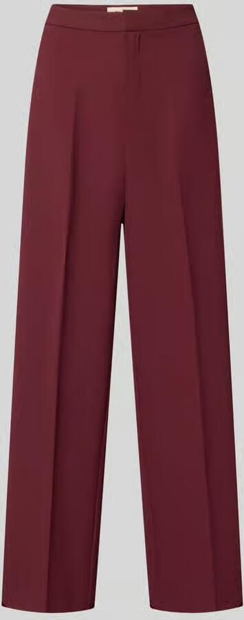 MOS MOSH wide fit broek met persplooien model 'Leya'