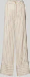 MOS MOSH wide leg broek van linnenmix met steekzakken