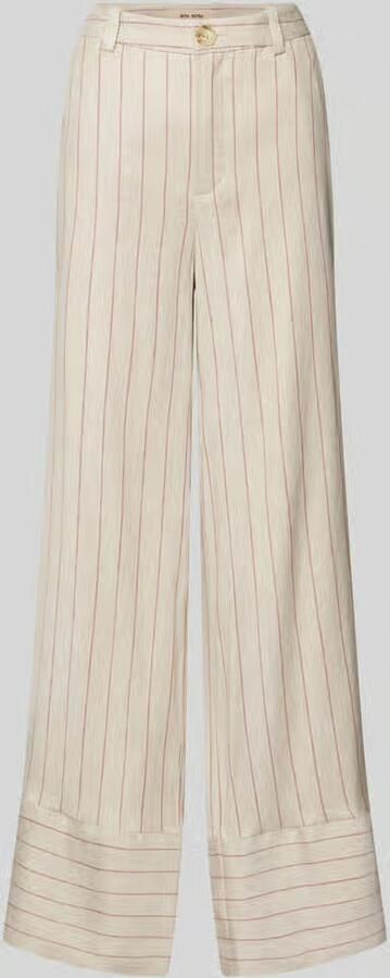 MOS MOSH wide leg broek van linnenmix met steekzakken - Foto 2
