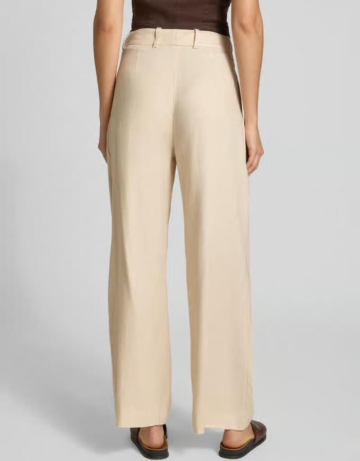 MOS MOSH Wide leg broek van viscosemix met biezen model 'MIssa Coleen' - Foto 8
