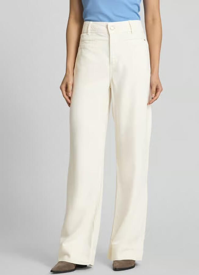 MOS MOSH Wide leg jeans met strookzakken model 'SOEY BEAUMONT' - Foto 3