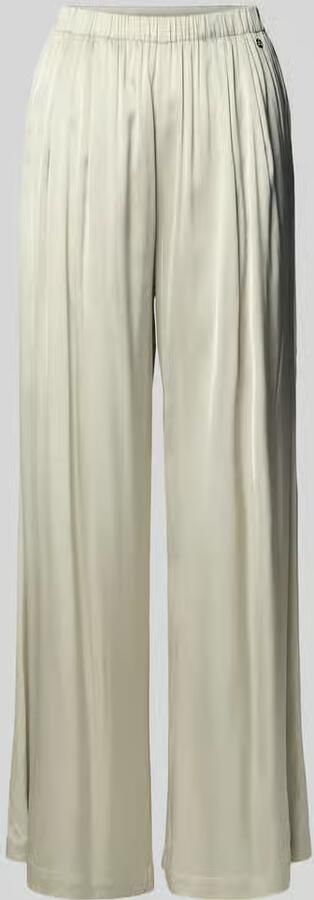 MOS MOSH Wide leg stoffen broek met platte plooien model 'RITA' - Foto 6