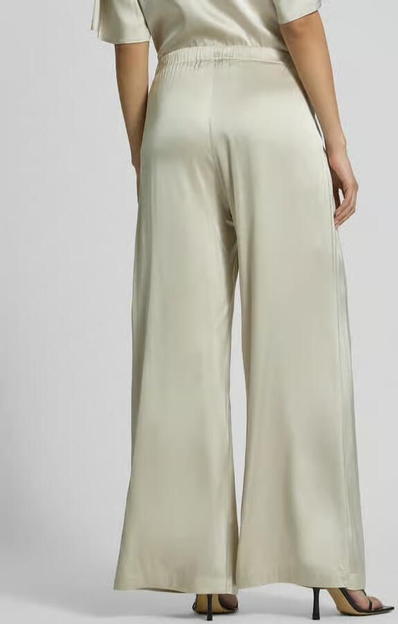 MOS MOSH Wide leg stoffen broek met platte plooien model 'RITA' - Foto 7