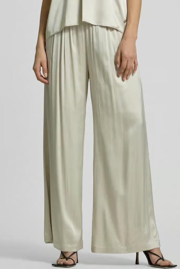 MOS MOSH Wide leg stoffen broek met platte plooien model 'RITA' - Foto 6