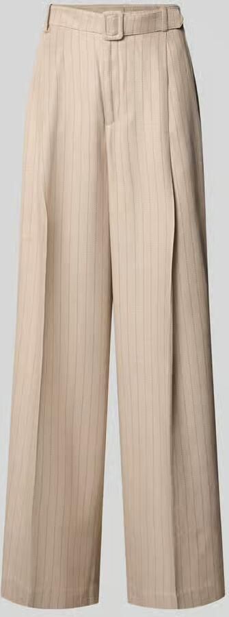 MOS MOSH Wide leg stoffen broek met riem model 'ISSA INAH' - Foto 2
