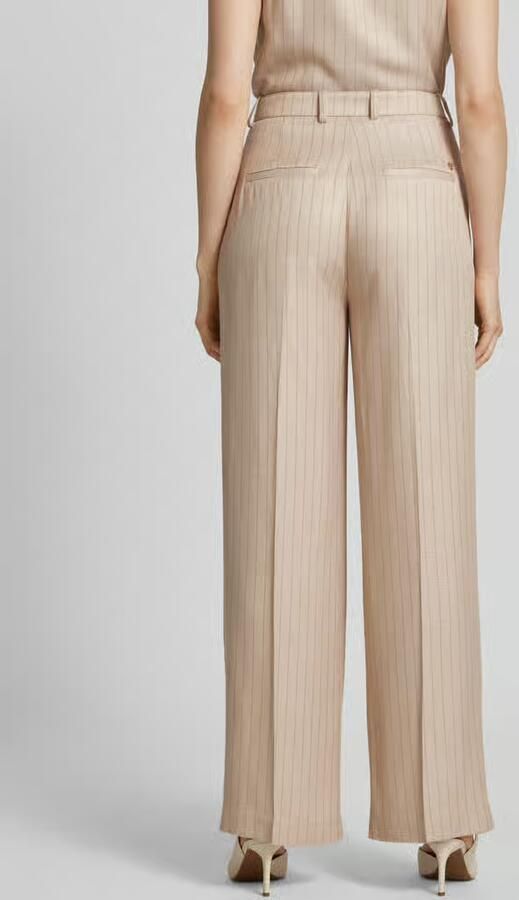MOS MOSH Wide leg stoffen broek met riem model 'ISSA INAH' - Foto 2