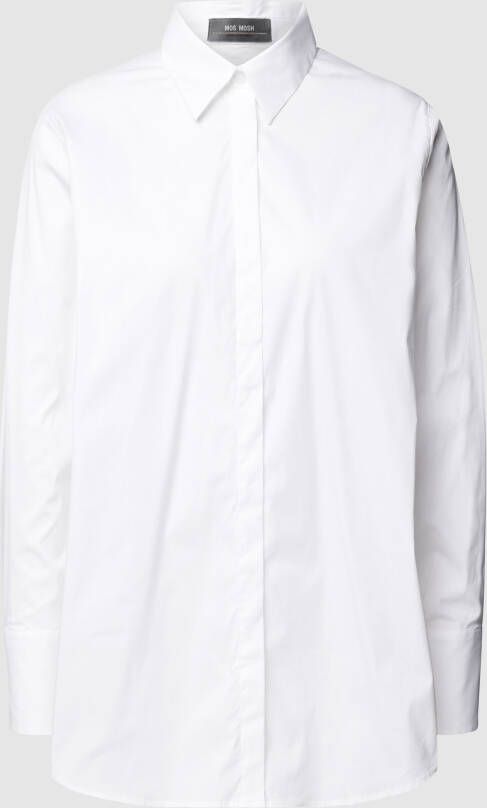 MOS MOSH Overhemdblouse met platte kraag model 'Enola Shirt'