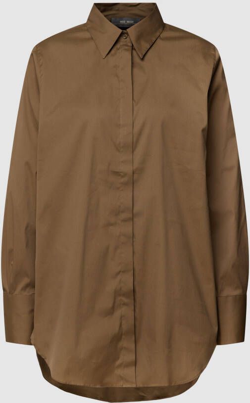 MOS MOSH Overhemdblouse met platte kraag model 'Enola Shirt'