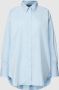MOS MOSH Lichtblauwe Enola Blouse met Grafische Sneden Blue Dames - Thumbnail 1