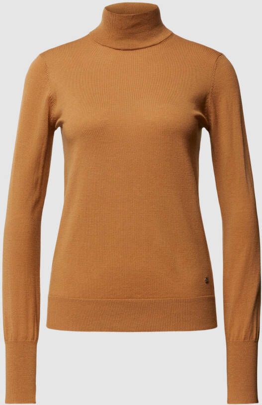 MOS MOSH Shirt met lange mouwen en labelapplicatie model 'Relena'
