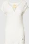 MOS MOSH Troy Tee Ss Ecru Dames Basic T-shirt Yellow Dames - Thumbnail 1