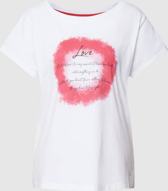 MOS MOSH T-shirt met statementprint model 'Misty'