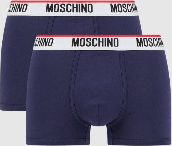 Moschino Swim + Underwear Boxershort met stretch in set van 2
