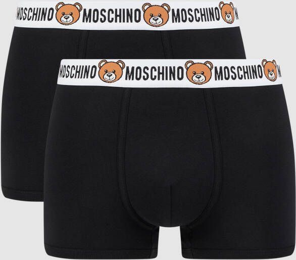 Moschino Swim + Underwear Boxershort met stretch in set van 2