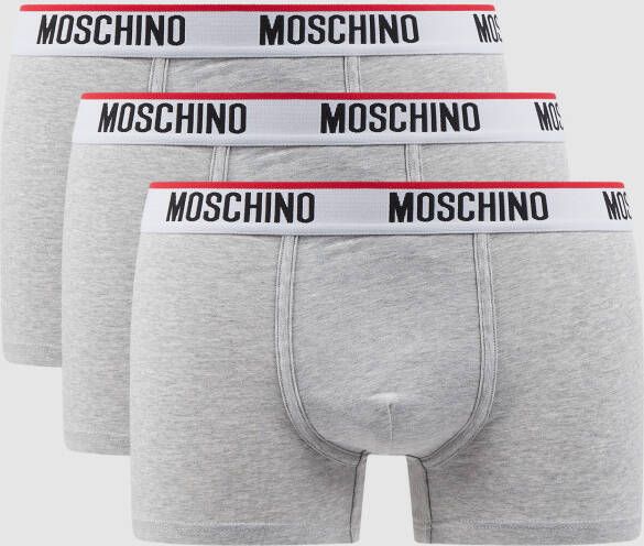 Moschino Swim + Underwear Boxershort met stretch in set van 3