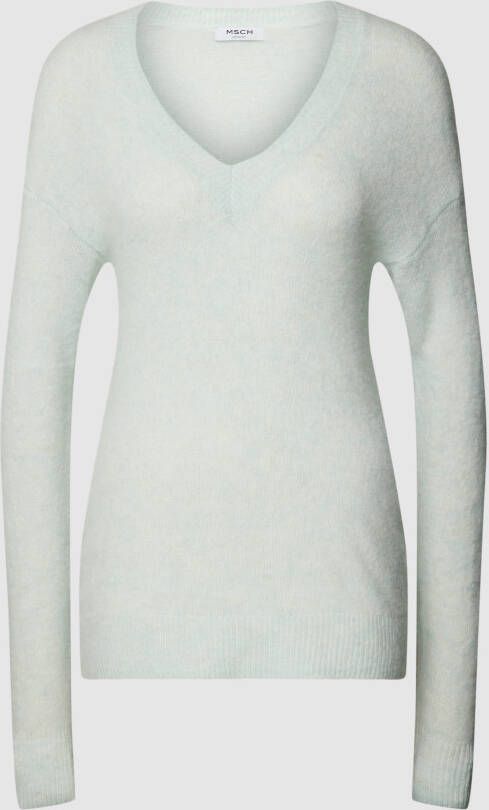 MSCH Copenhagen Gebreide pullover met V-hals model 'Lisa Hope'