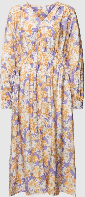 Moss copenhagen Midi-jurk met all-over bloemenmotief model 'Ladonna'