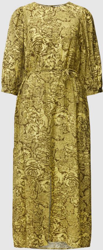 Moss copenhagen Midi-jurk met all-over motief model 'Divina'