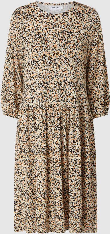 Moss copenhagen Midi-jurk met all-over motief model 'Mabea'