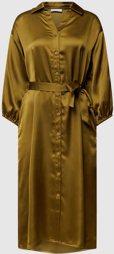 Moss copenhagen Midi-jurk met knoopsluiting model 'jeanita'