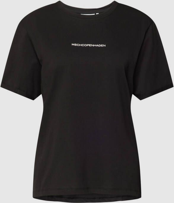 MSCH Copenhagen T-shirt met vaste mouwomslag model 'Terina'