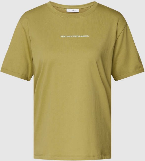Moss copenhagen T-shirt met vaste mouwomslag model 'Terina'