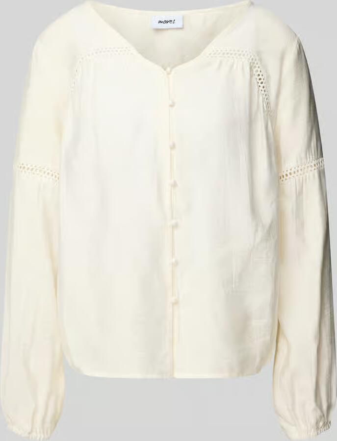 Moves Blouse met broderie anglaise model 'Lilyana' - Foto 2