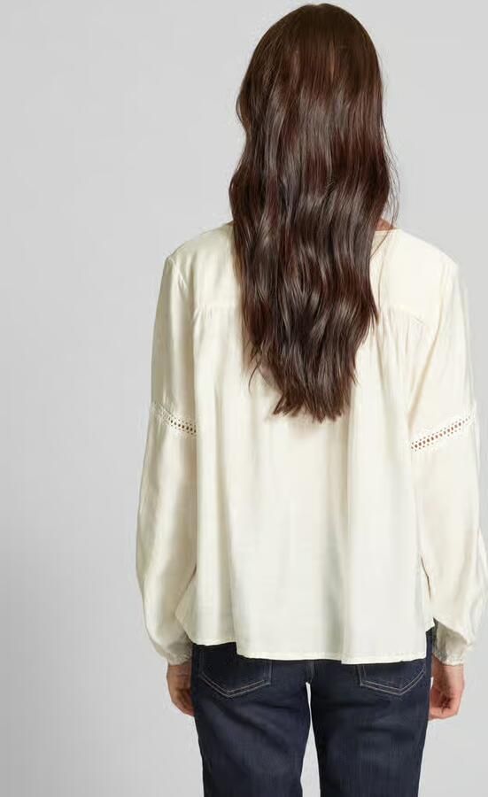Moves Blouse met broderie anglaise model 'Lilyana'