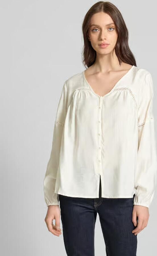 Moves Blouse met broderie anglaise model 'Lilyana' - Foto 4