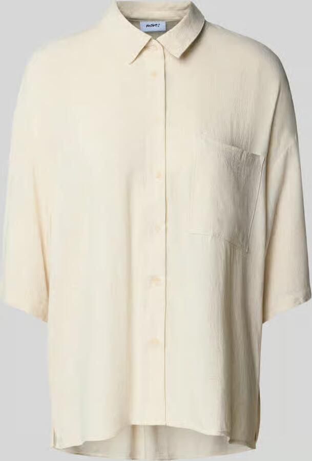 Moves Blouse van een mix van viscose en linnen model 'Elise'