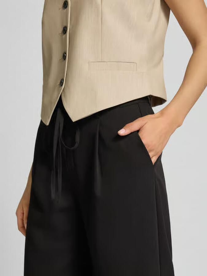 Moves Flared stoffen broek met tunnelkoord model 'Andriana' - Foto 2