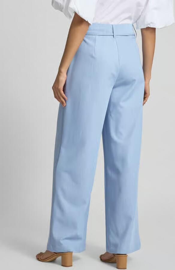 Moves Flared stoffen broek met tunnelkoord model 'Andriana'