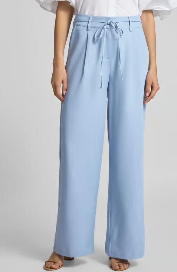 Moves Flared stoffen broek met tunnelkoord model 'Andriana' - Foto 2