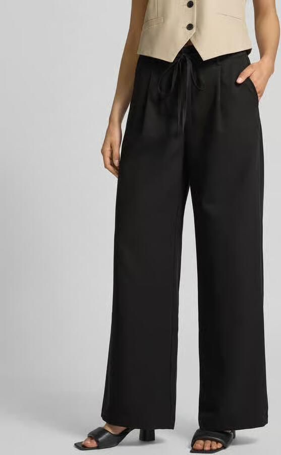 Moves Flared stoffen broek met tunnelkoord model 'Andriana' - Foto 3