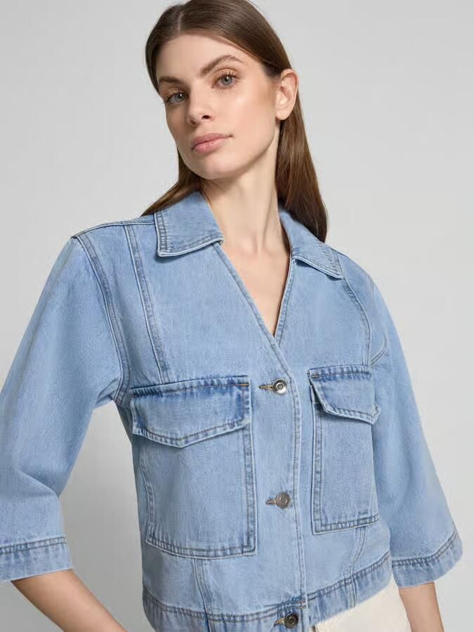 Moves Jeansblouse met klepzakken model 'Amarie' - Foto 2