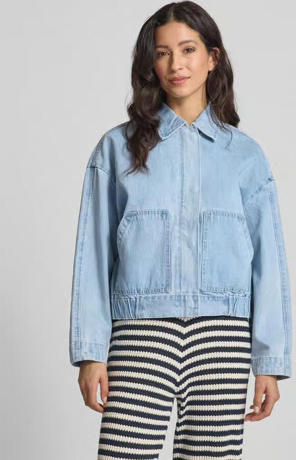 Moves Jeansjack met blinde knoopsluiting model 'Sikorie' - Foto 2