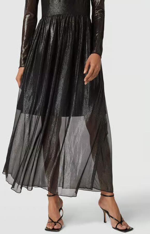 Moves Maxi-jurk met uitlopend rokdeel model 'Marisan 2770'