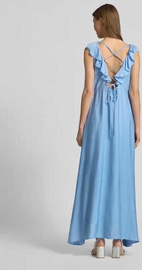 Moves Maxi-jurk met volants model 'Leanna'