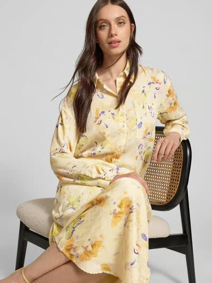 Moves Regular fit blouse met borstzak model 'Lenora'