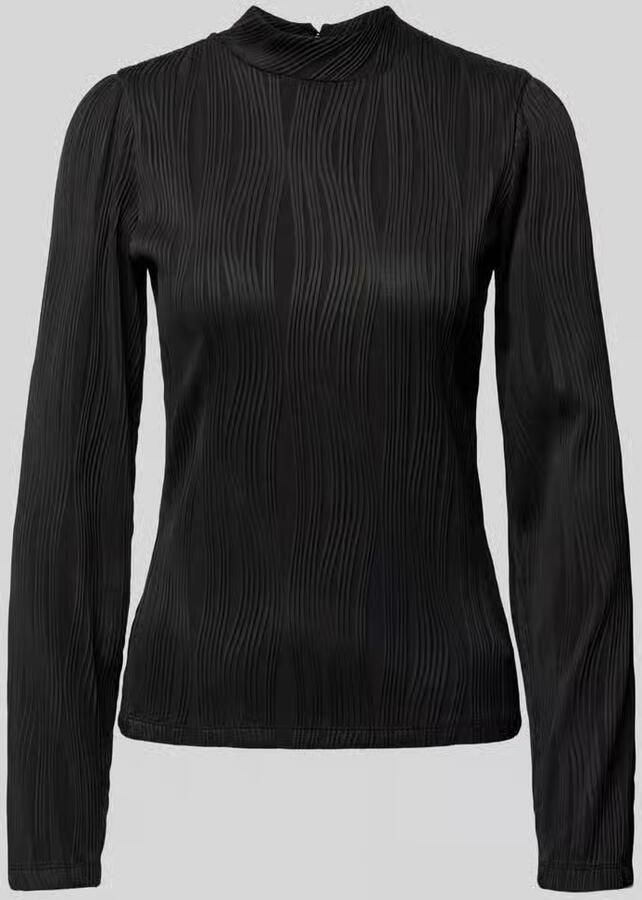 Moves Regular fit shirt met lange mouwen en structuurmotief model 'Fienne' - Foto 2