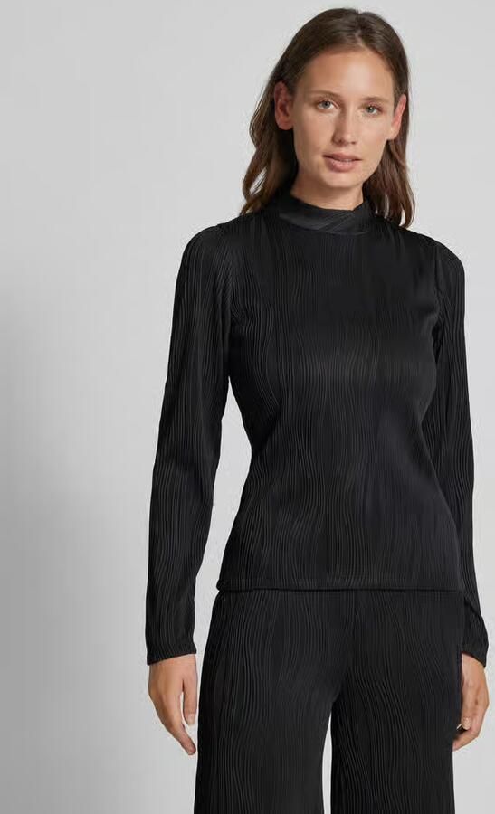 Moves Regular fit shirt met lange mouwen en structuurmotief model 'Fienne' - Foto 3