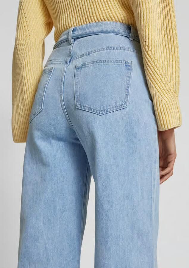 Moves Wide leg jeans met strikceintuur model 'Adanna'