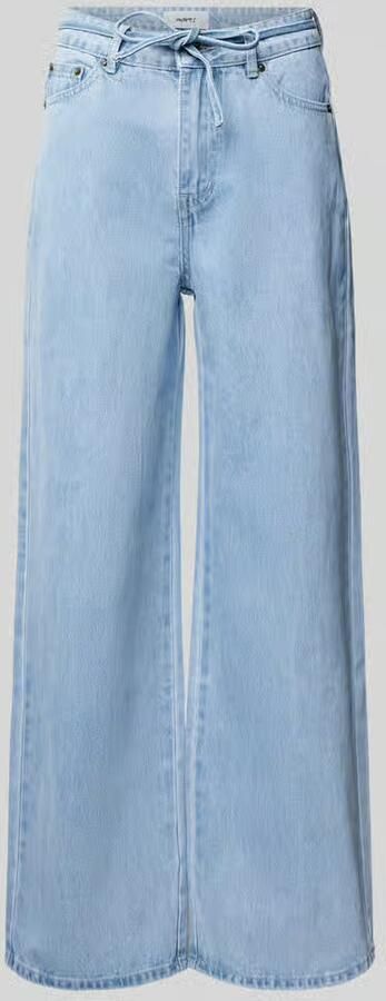 Moves Wide leg jeans met strikceintuur model 'Adanna' - Foto 2