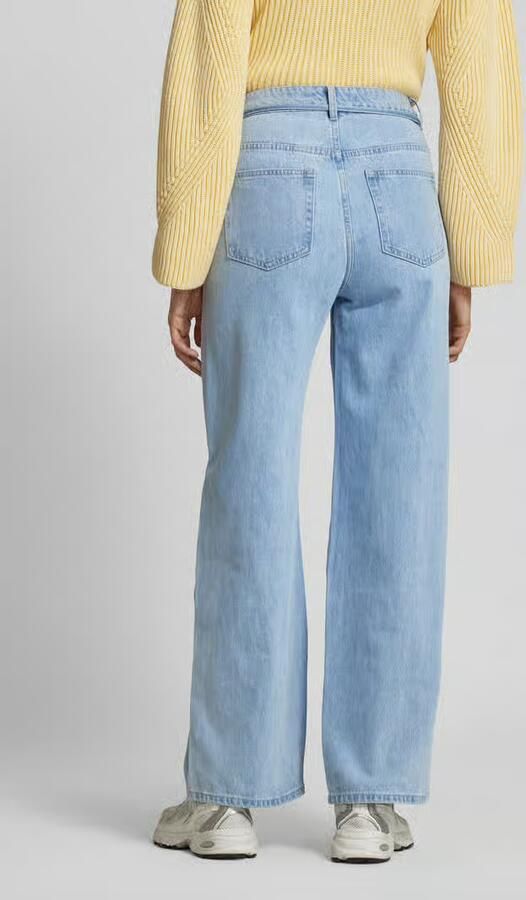 Moves Wide leg jeans met strikceintuur model 'Adanna'