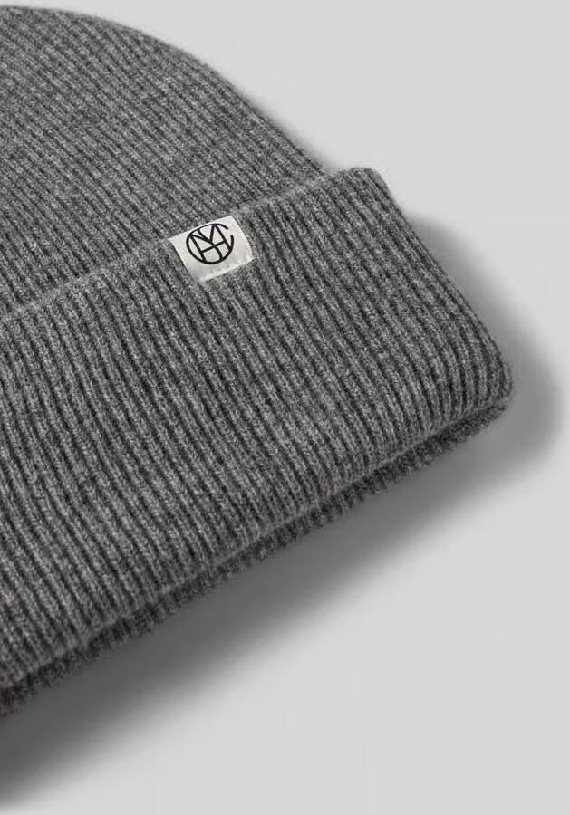 MSCH Copenhagen Beanie van wol met labelpatch