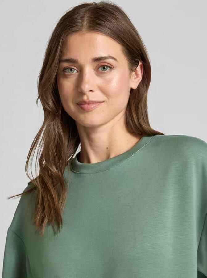 MSCH Copenhagen Boxy fit sweatshirt van viscosemix met 1 2-mouwen - Foto 5
