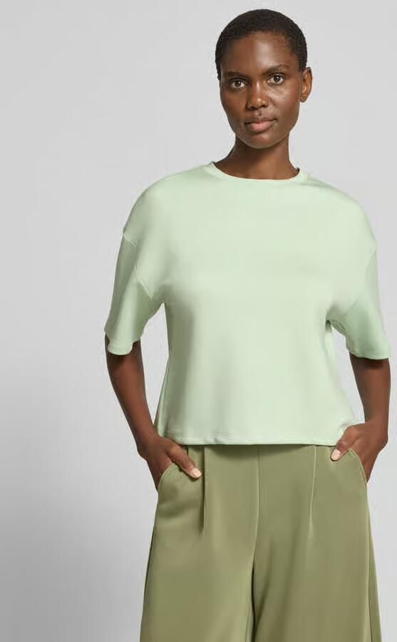 MSCH Copenhagen Boxy fit sweatshirt van viscosemix met 1 2-mouwen - Foto 3