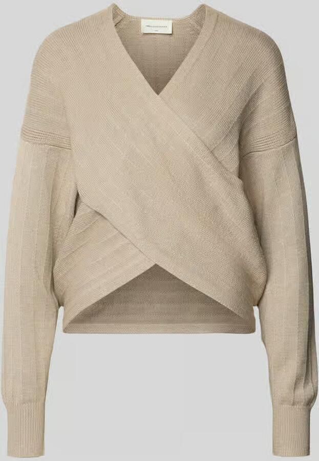 MSCH Copenhagen Gebreide pullover in wikkellook model 'Zine Rachelle'