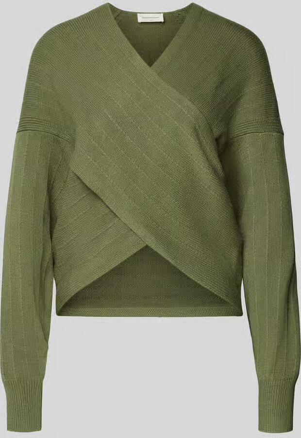 MSCH Copenhagen Gebreide pullover in wikkellook model 'Zine Rachelle'
